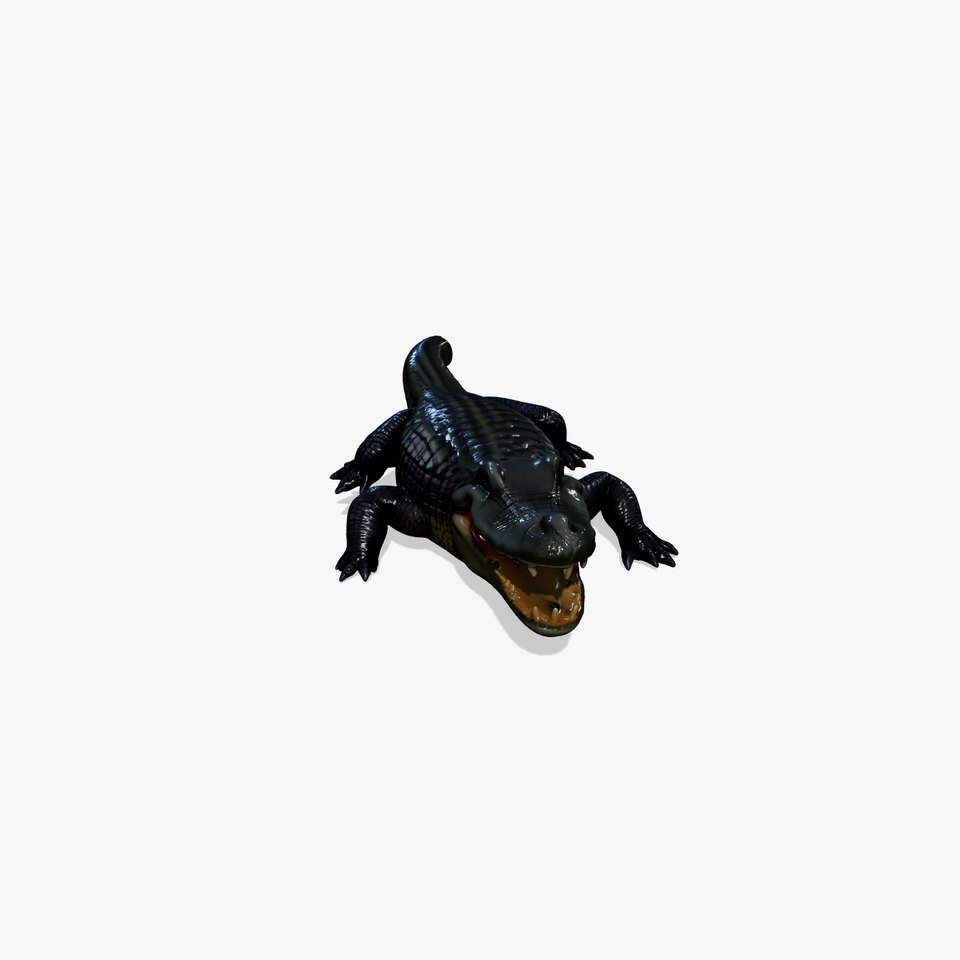 Nile Crocodile Powerful Jaws model pack