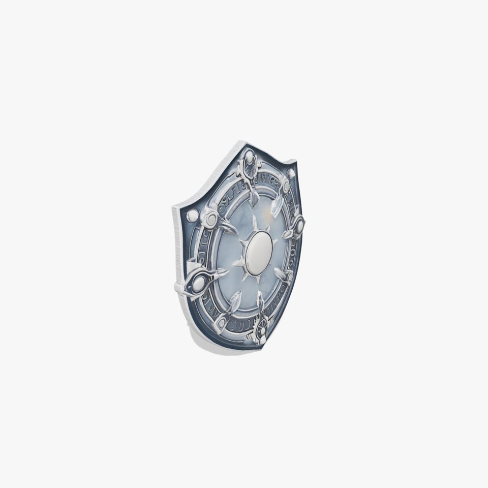 Moonstone War Shield With Platinum Gears model pack