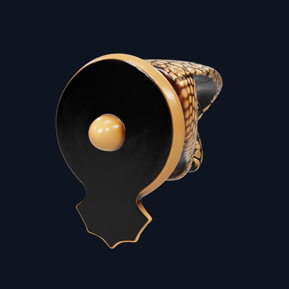 Serpent Bronze Door Handle model pack