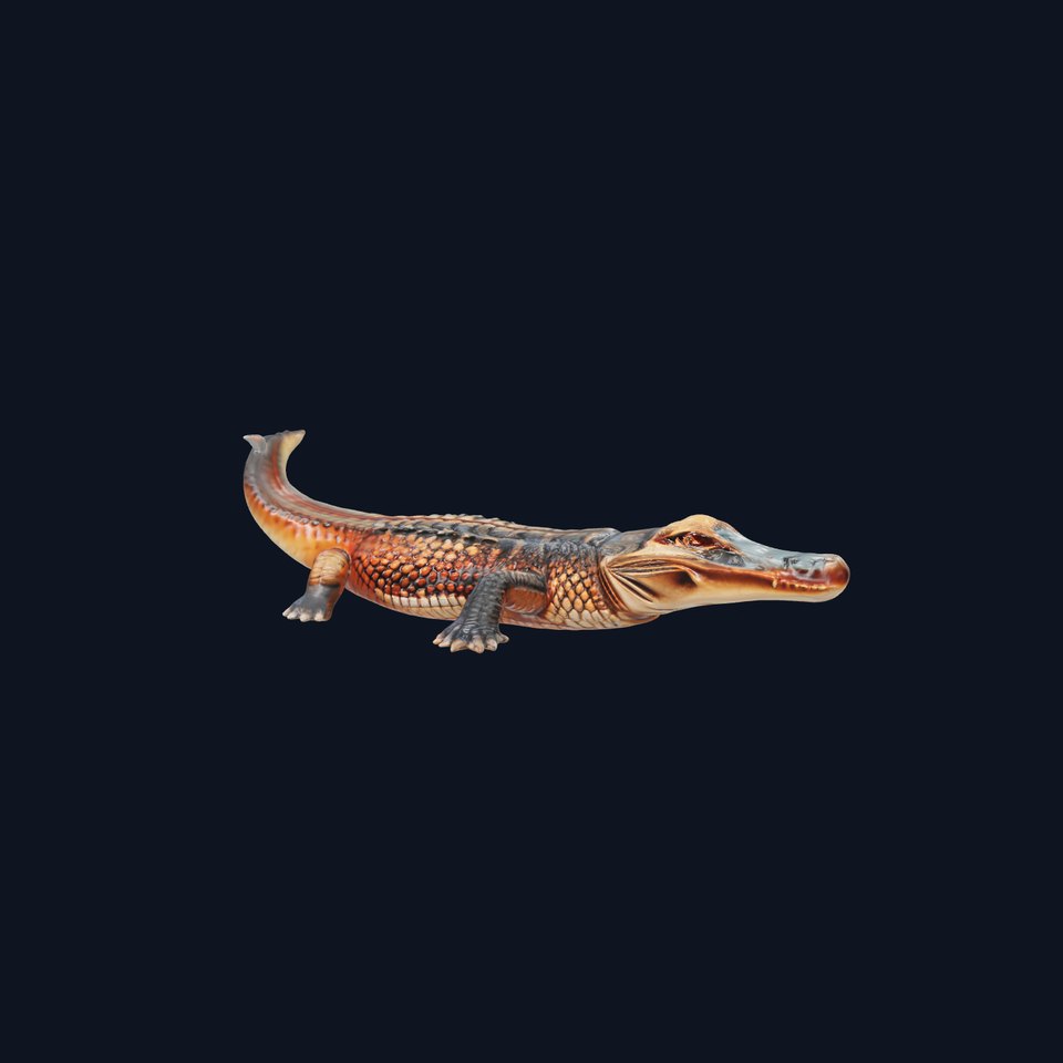 Sunset Crocodile Realistic Model Pack