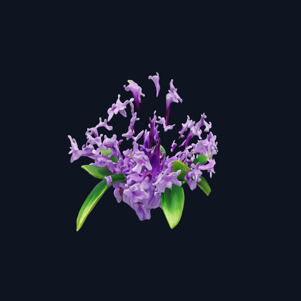 Lavender Water Hyacinth Bloom model pack
