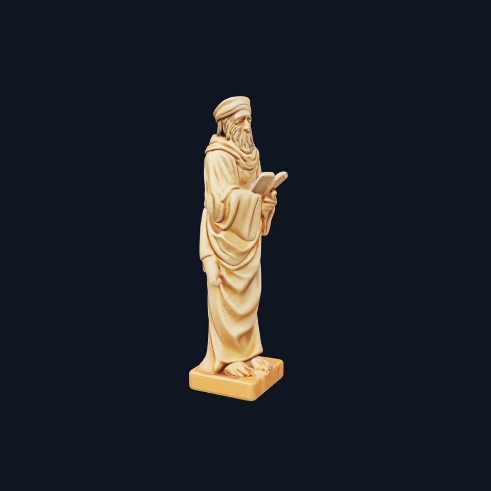 Ancient Merchant Statuette Historical Commerce model pack