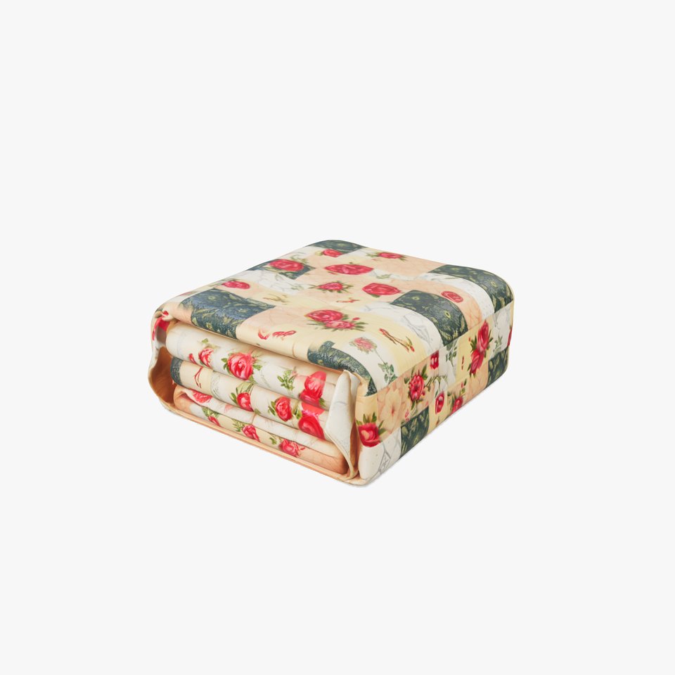 Floral Patchwork Quilt Cozy Country Home model pack