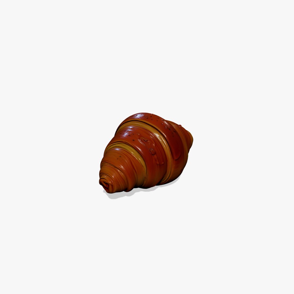 Classic French Croissant D Model HighQuality Model Pack