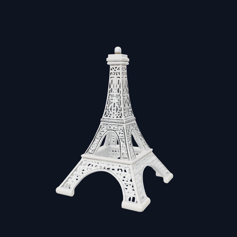 Eiffel Tower Metallic Lattice Design model pack