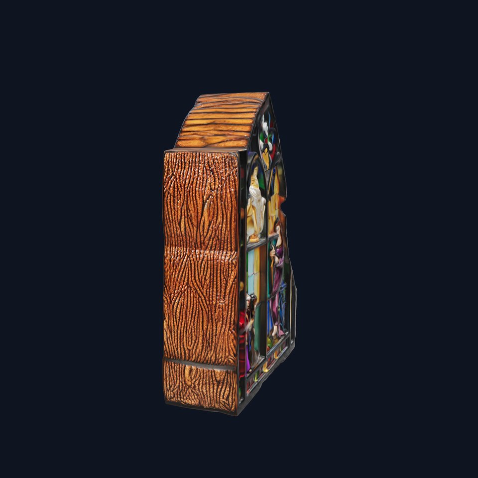 Medieval Stained Glass Fragment Model Pack