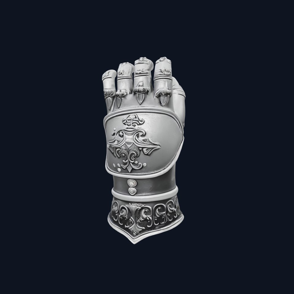 Medieval Armor Gauntlet Sculpture Decorative model pack