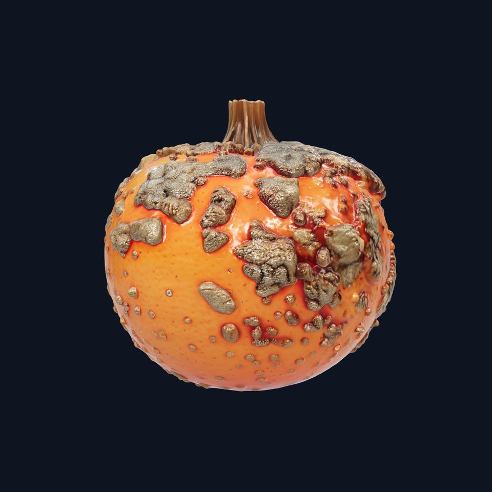 Rotten Orange Decay Texture model pack