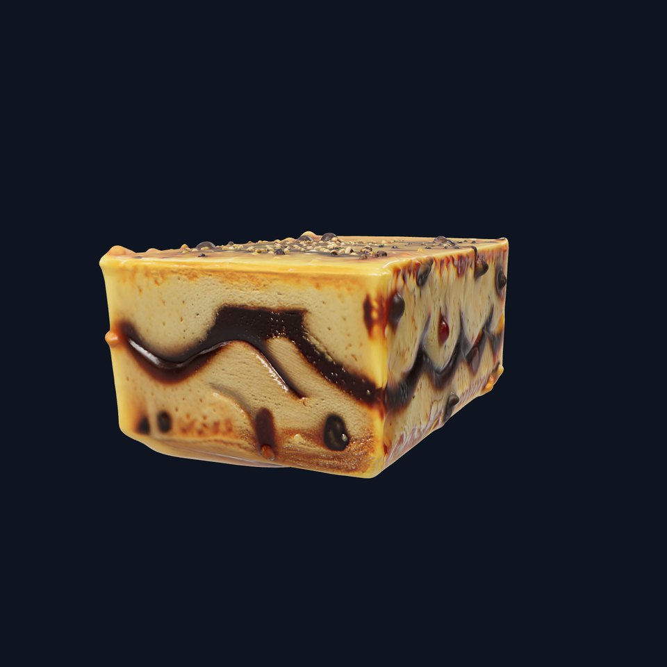 Sesame Halva Dessert D Model Pack