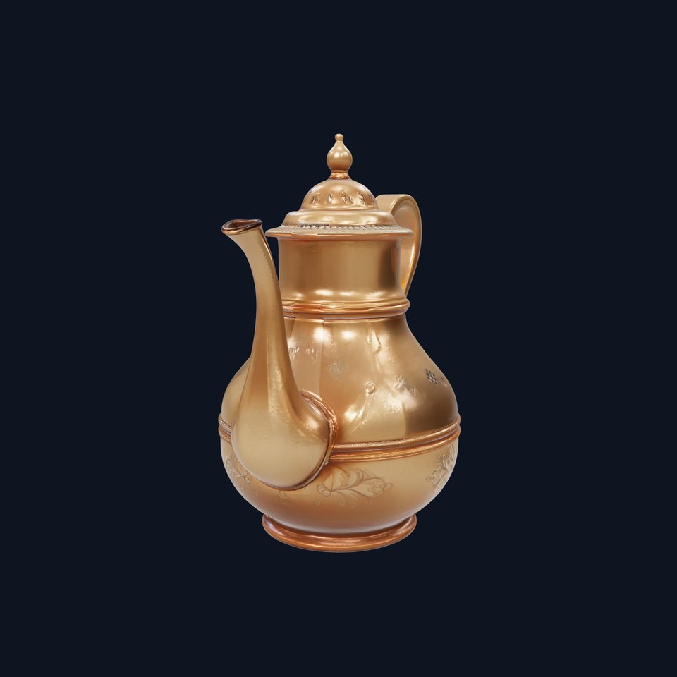 Ornate Ablution Jug Model Pack