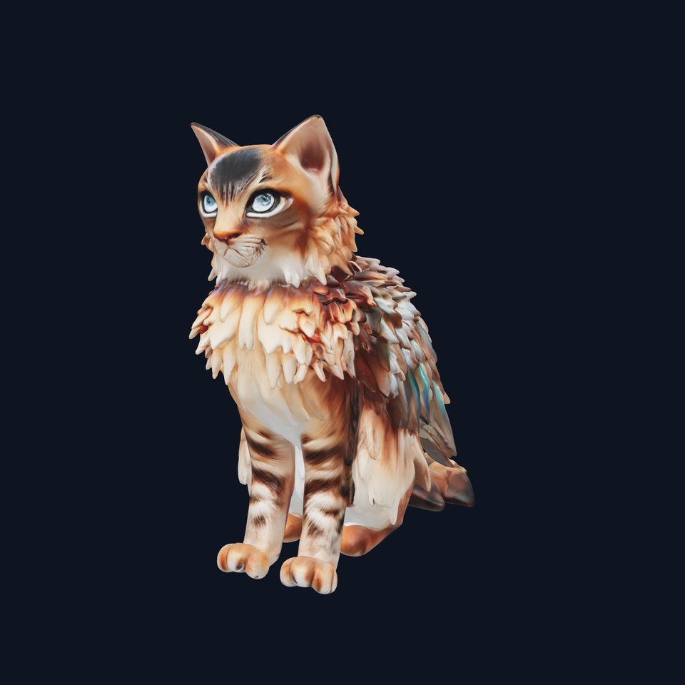 FelineBird Hybrid Creature model pack