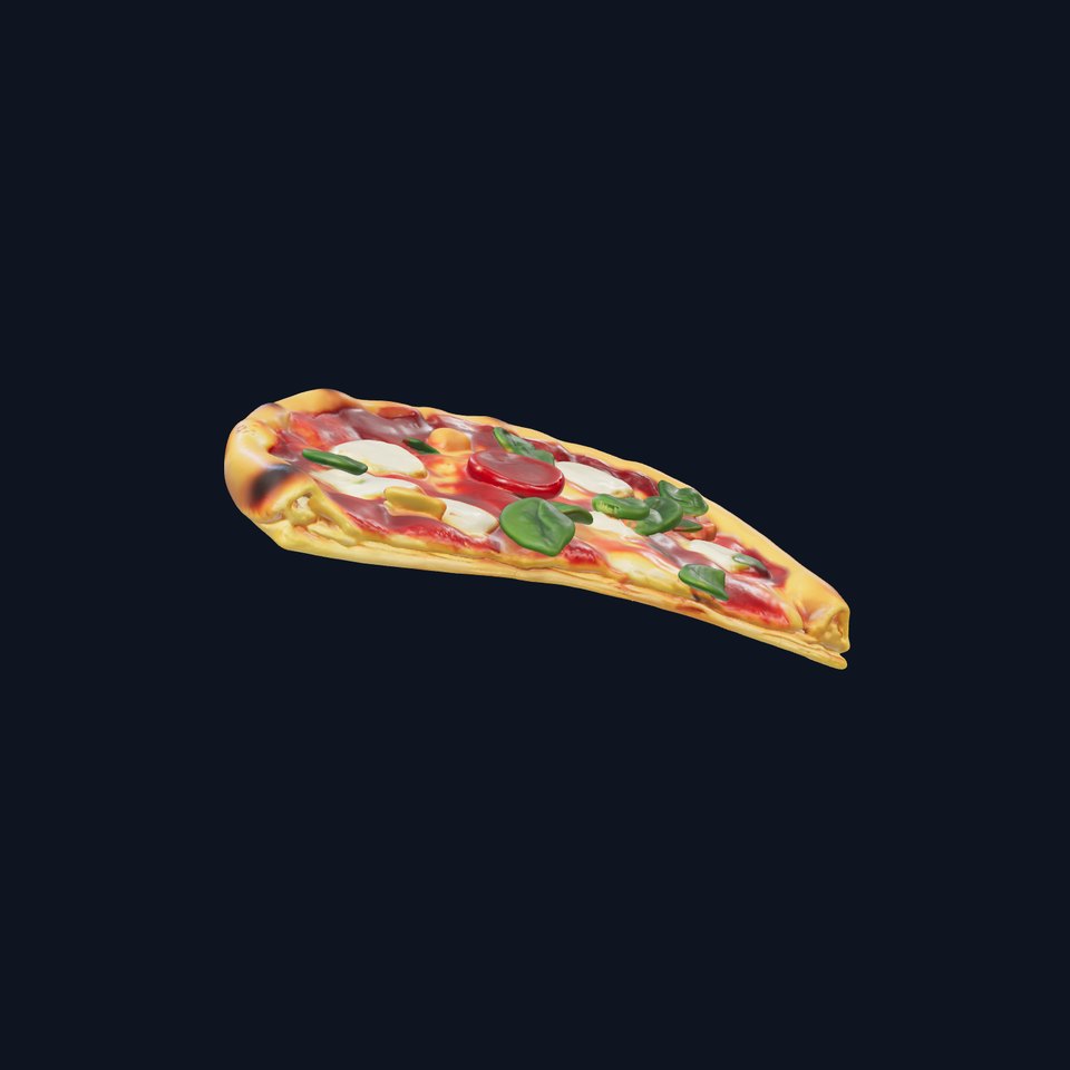 Margherita Artisan Pizza D Model Pack