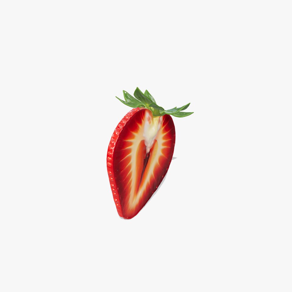 Strawberry Crosssection Realistic Detail Model Pack