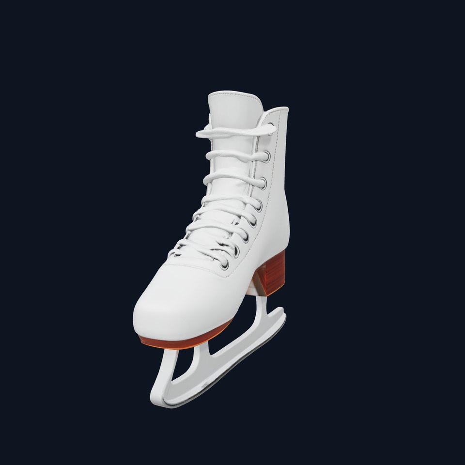 Elegant Female Ice Dance Skate model pack