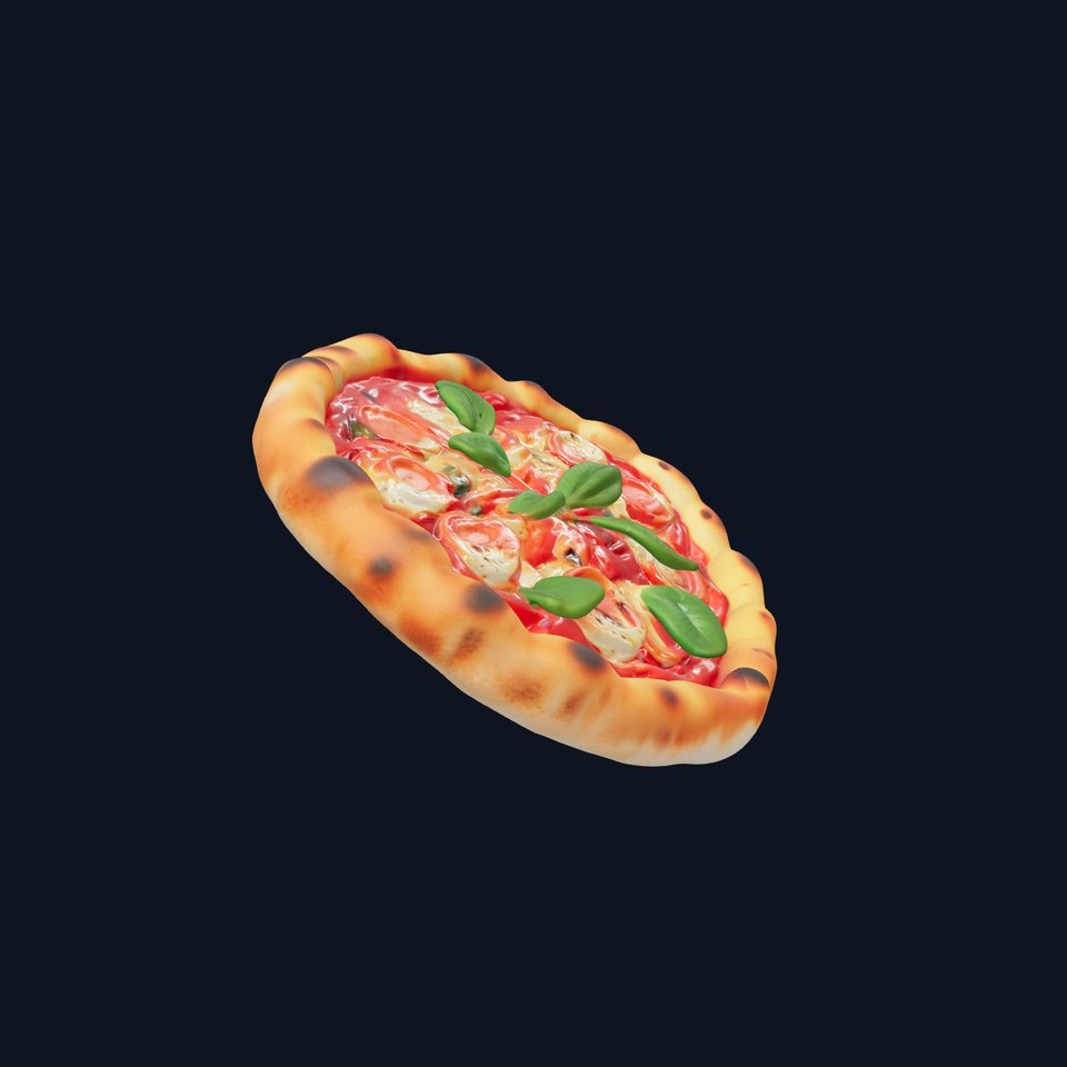 Neapolitan Pizza Sculpture model pack