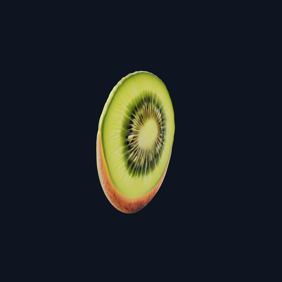 Kiwi Fruit Slice Realistic Model Pack