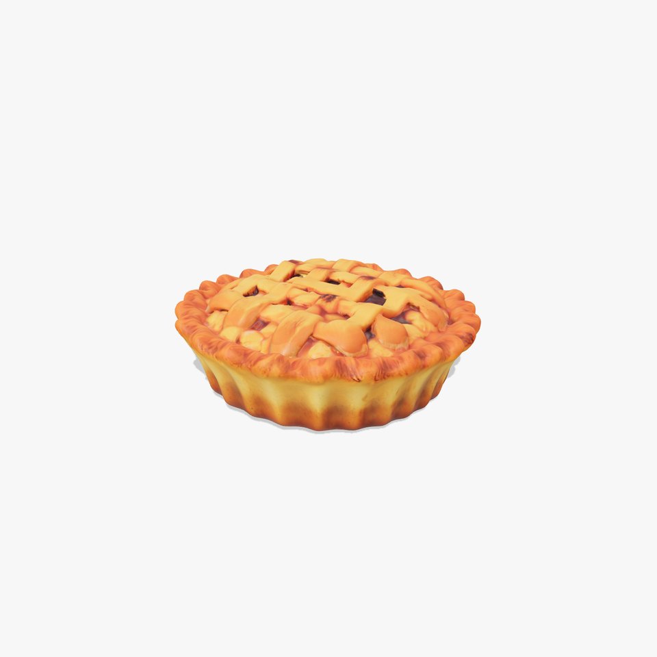 Realistic Apple Pie Sculpture model pack