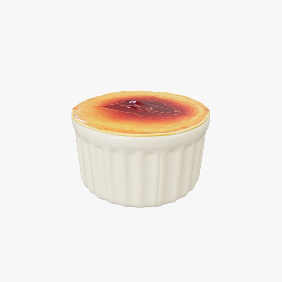 Crme Brle Dessert Model Pack