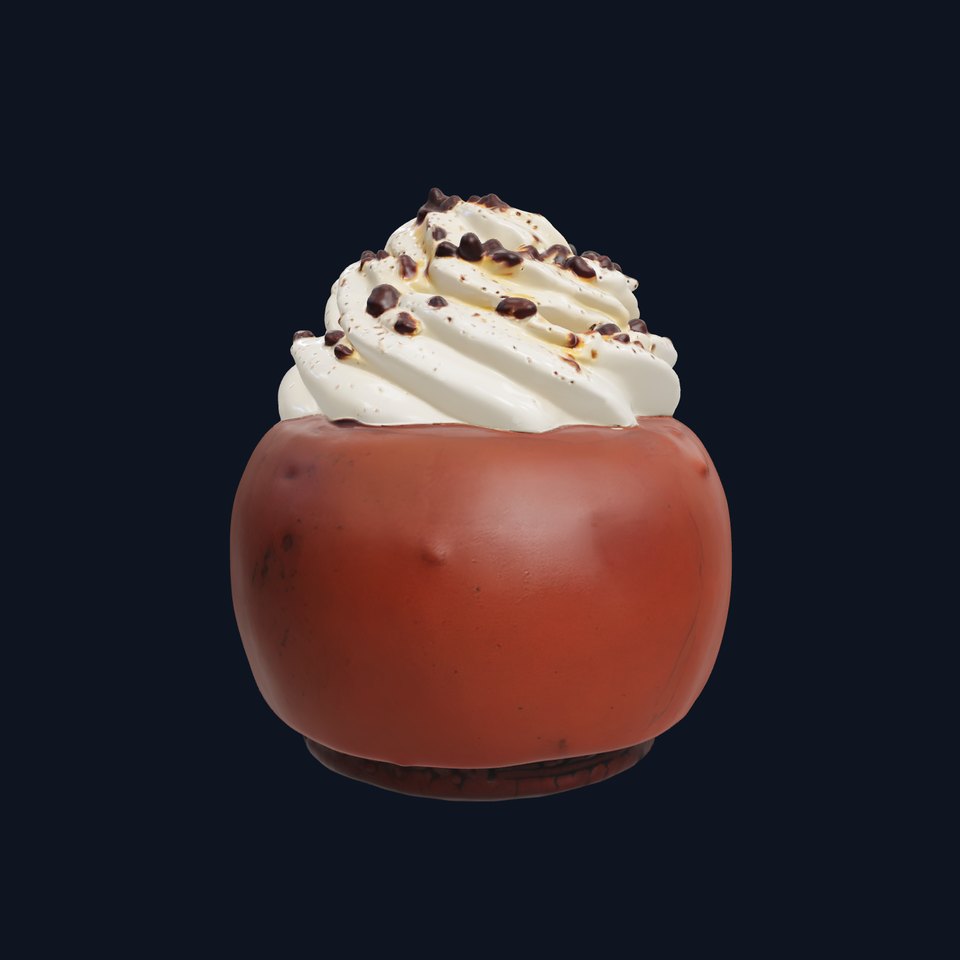 Chocolate Cupcake Dessert Model Pack