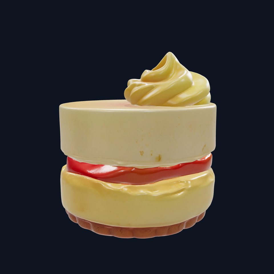 Gourmet Dessert Stack Unique Realistic Model Pack