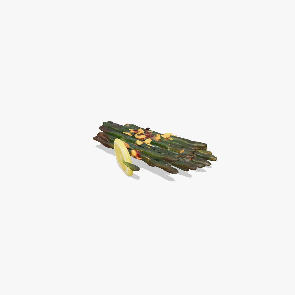 Roasted Asparagus with Lemon Slice Model Pack