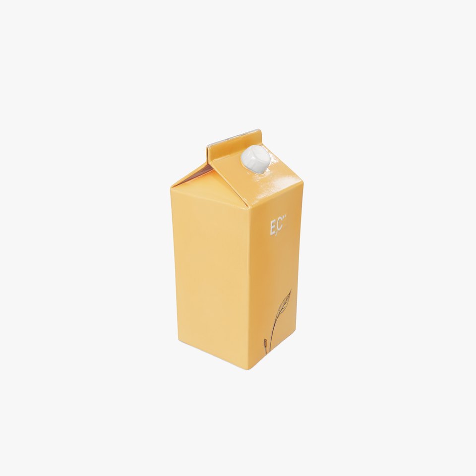 Cardboard Milk Carton Model Pack