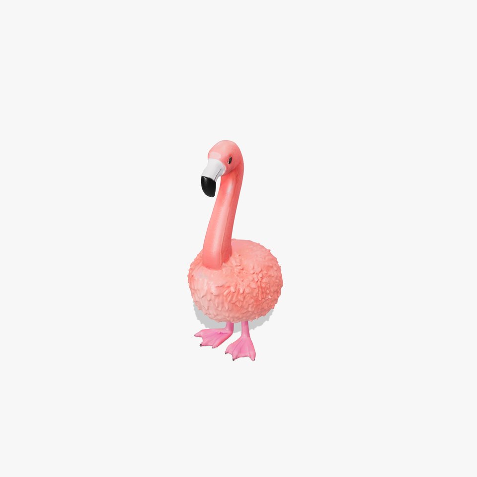 Fluffy Flamingo D Model Pack