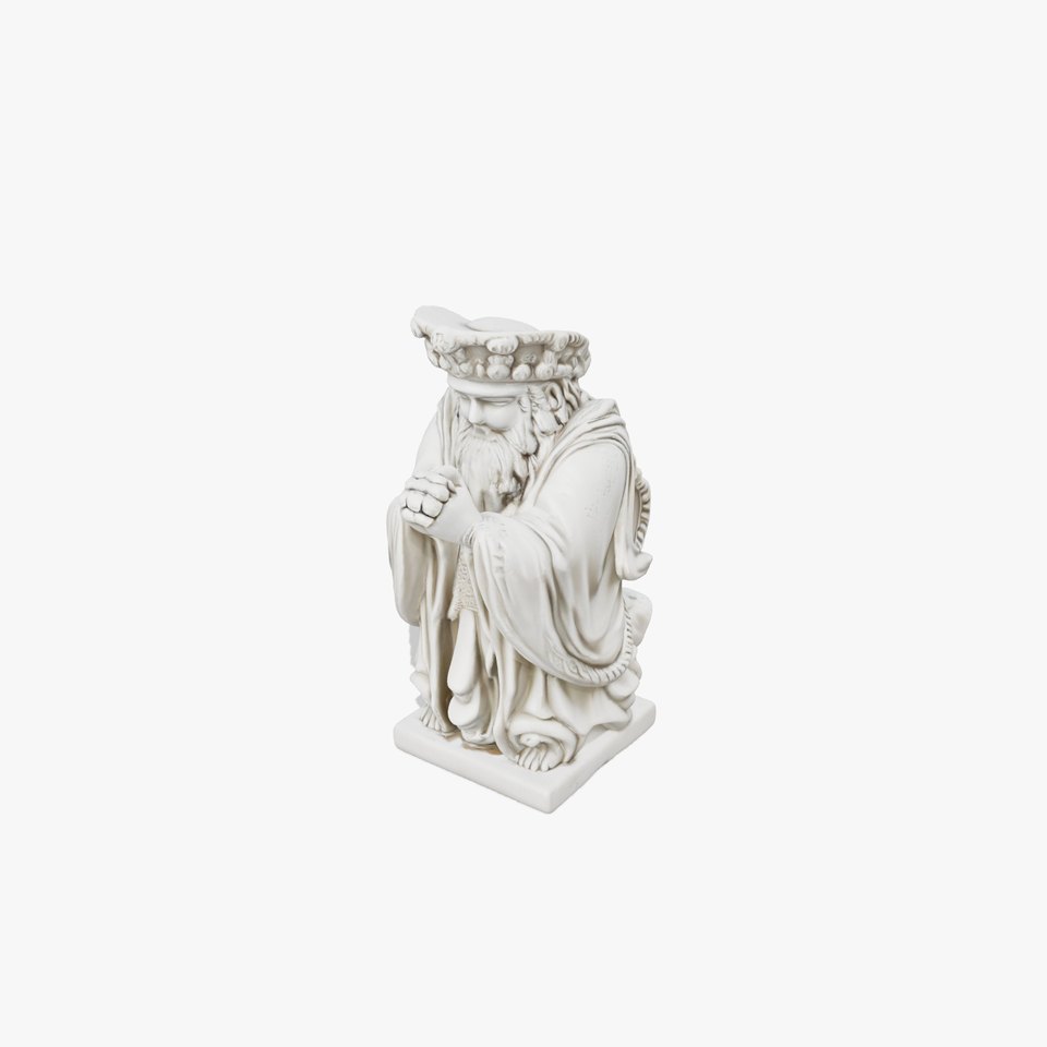 Praying Monk Statue Model Pack