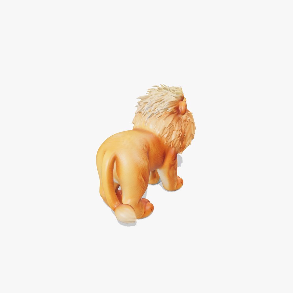 Lion Plush Toy D Model Pack