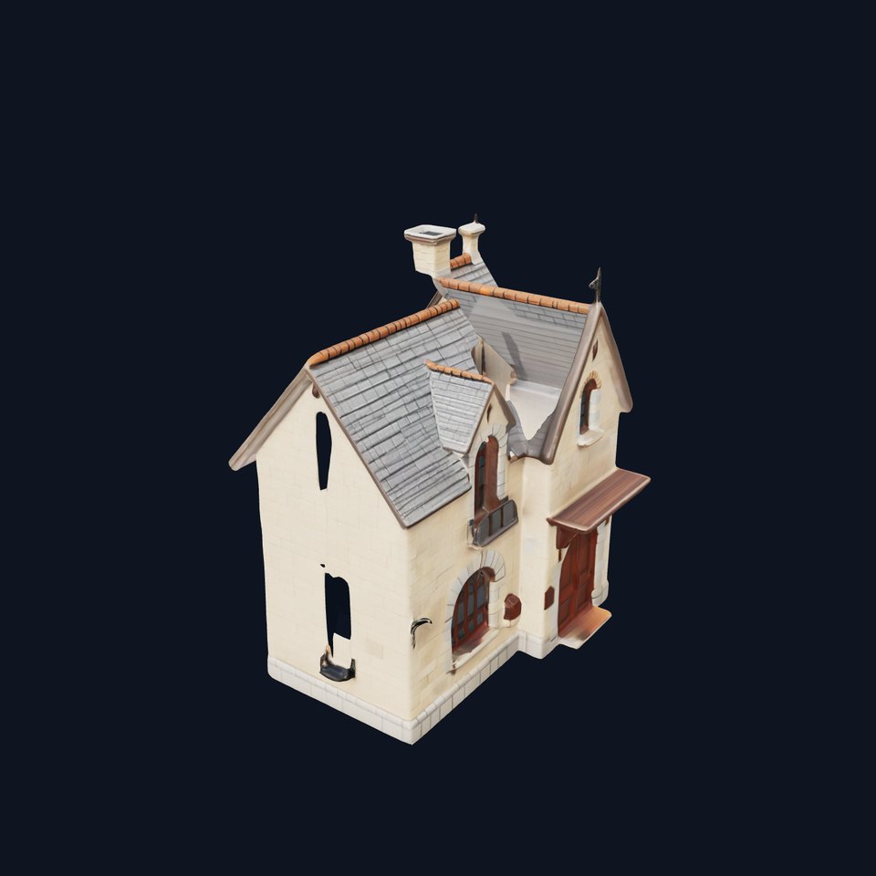 Charming Stone Cottage Model Pack