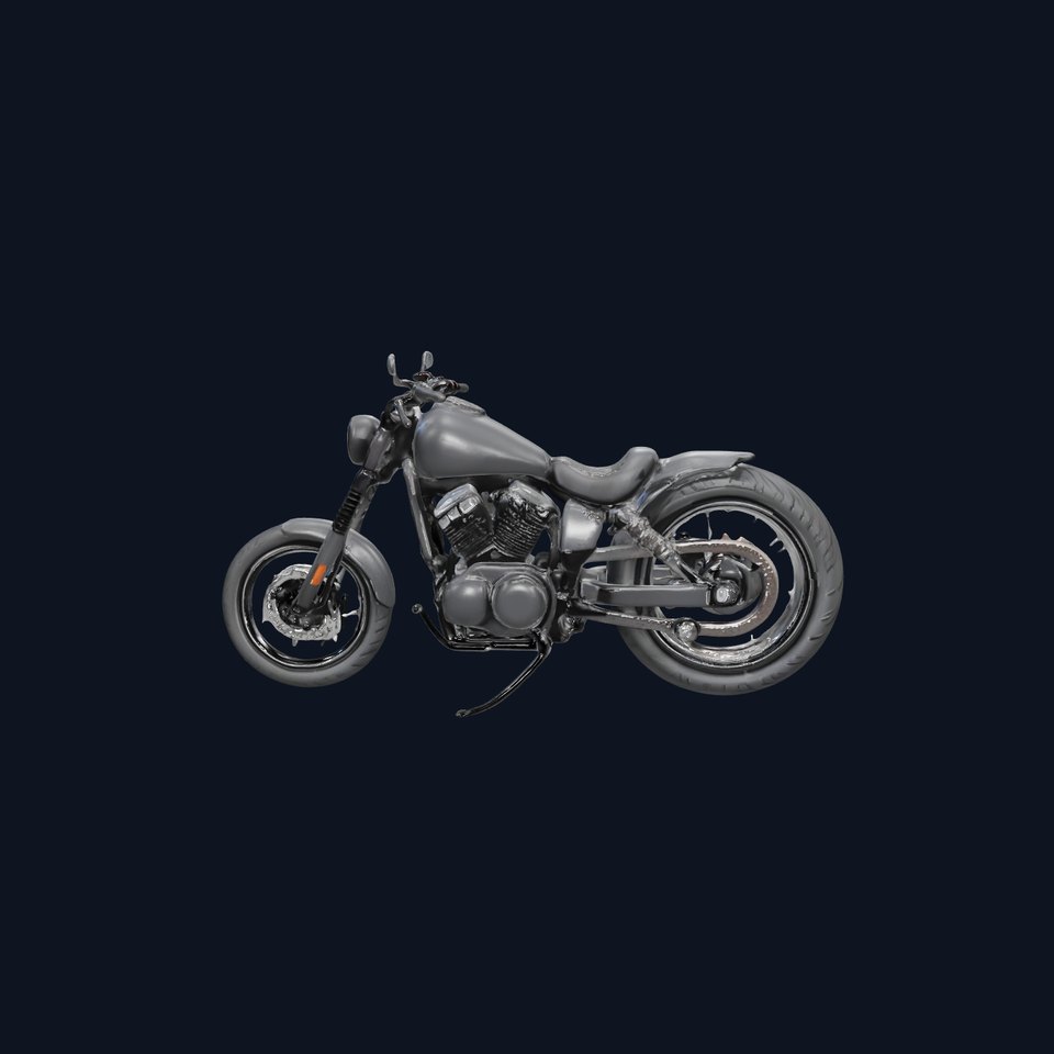 Custom Motorcycle D Model Pack