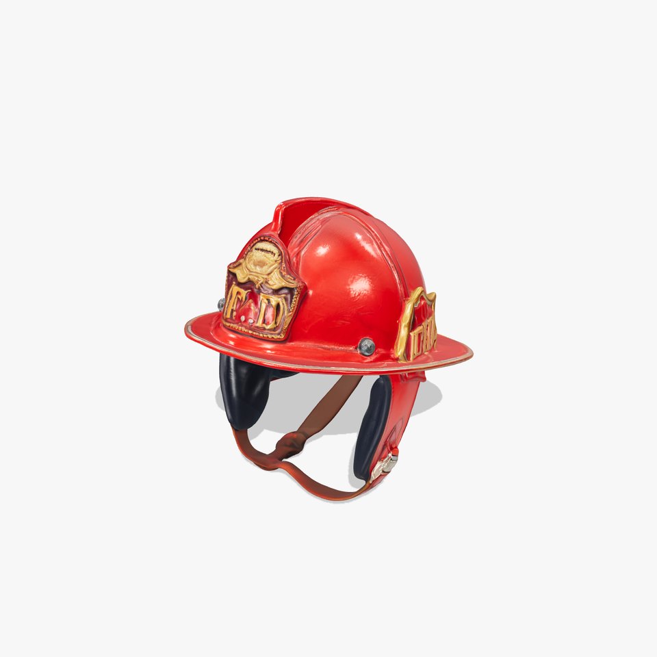 Firefighter Helmet D Model Pack
