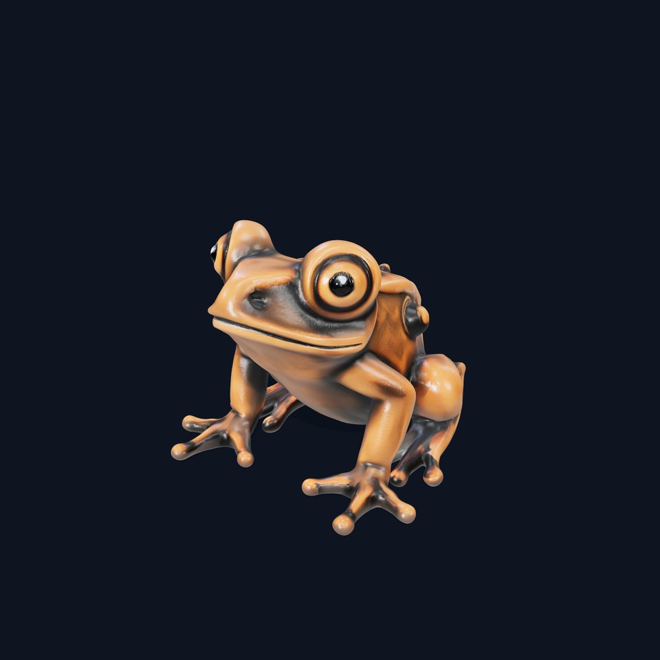 Frog Statue Model Pack for Rendering and Games