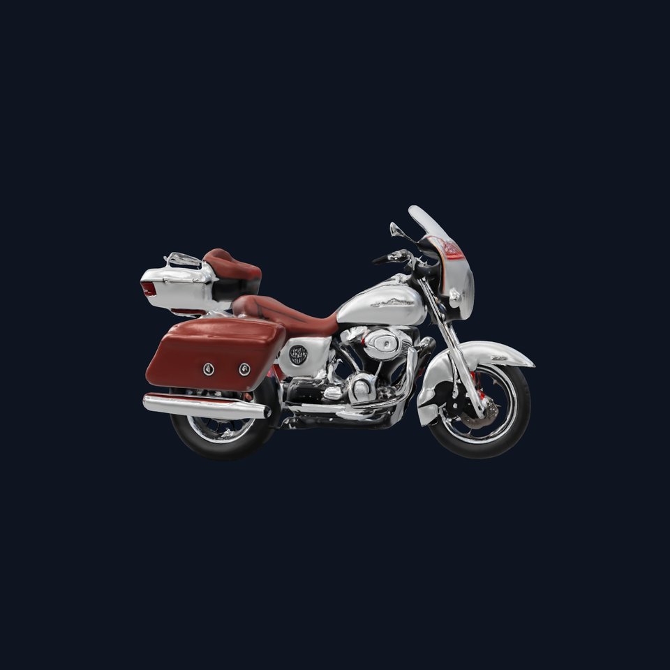 Classic Touring Motorcycle Model Pack with PBR Textures