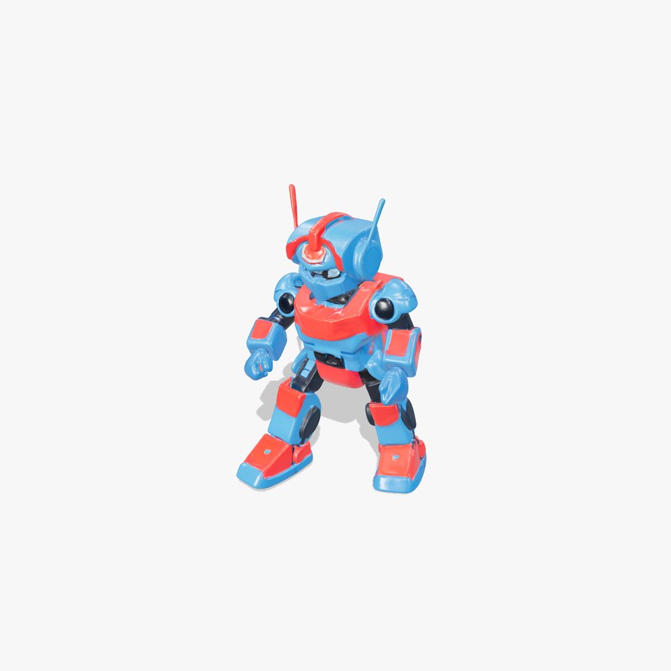 Retro Robot Model Pack for Animation and Games
