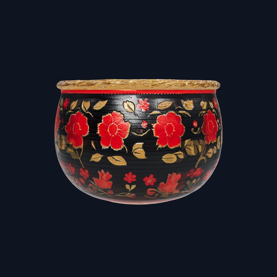 Ornate Floral Basket Model Pack