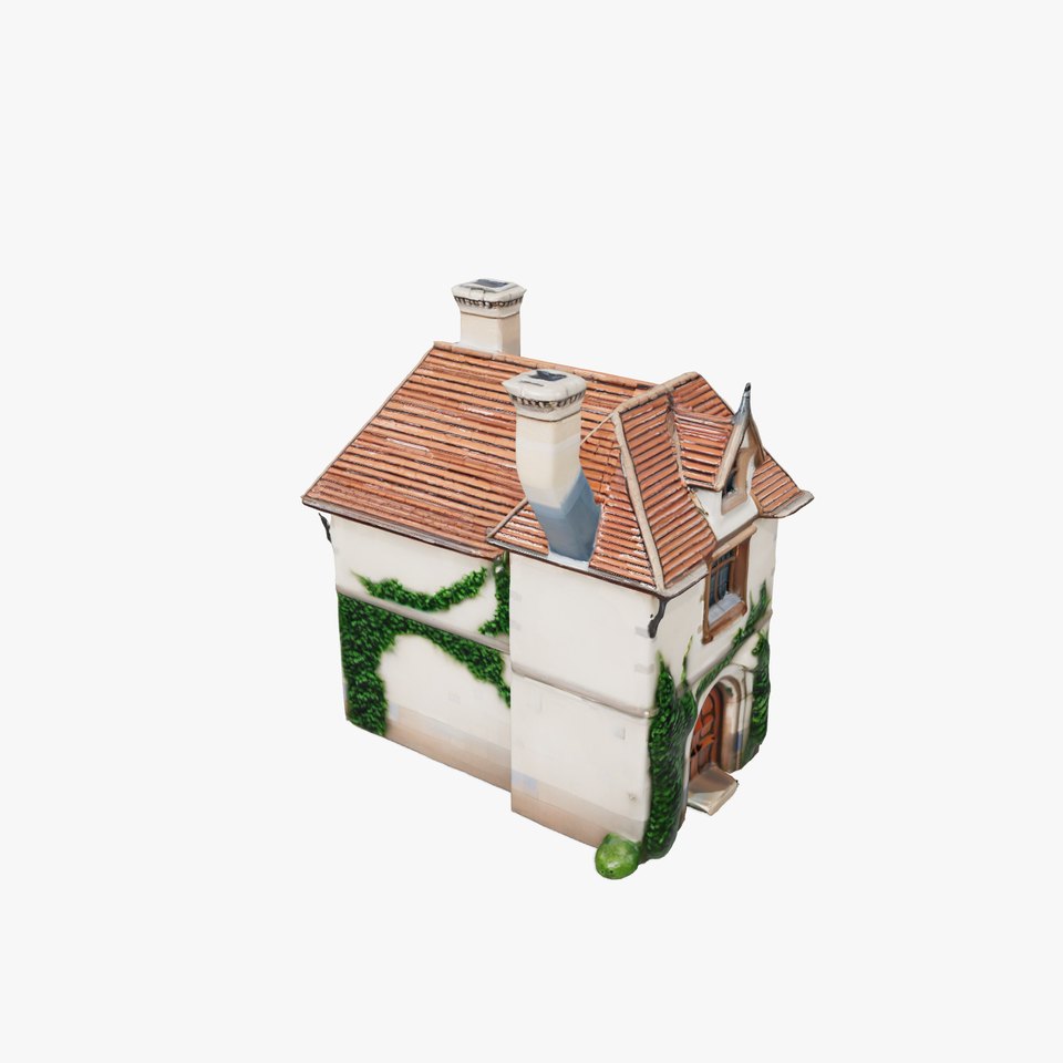 Charming Medieval House Model Pack with Ivy