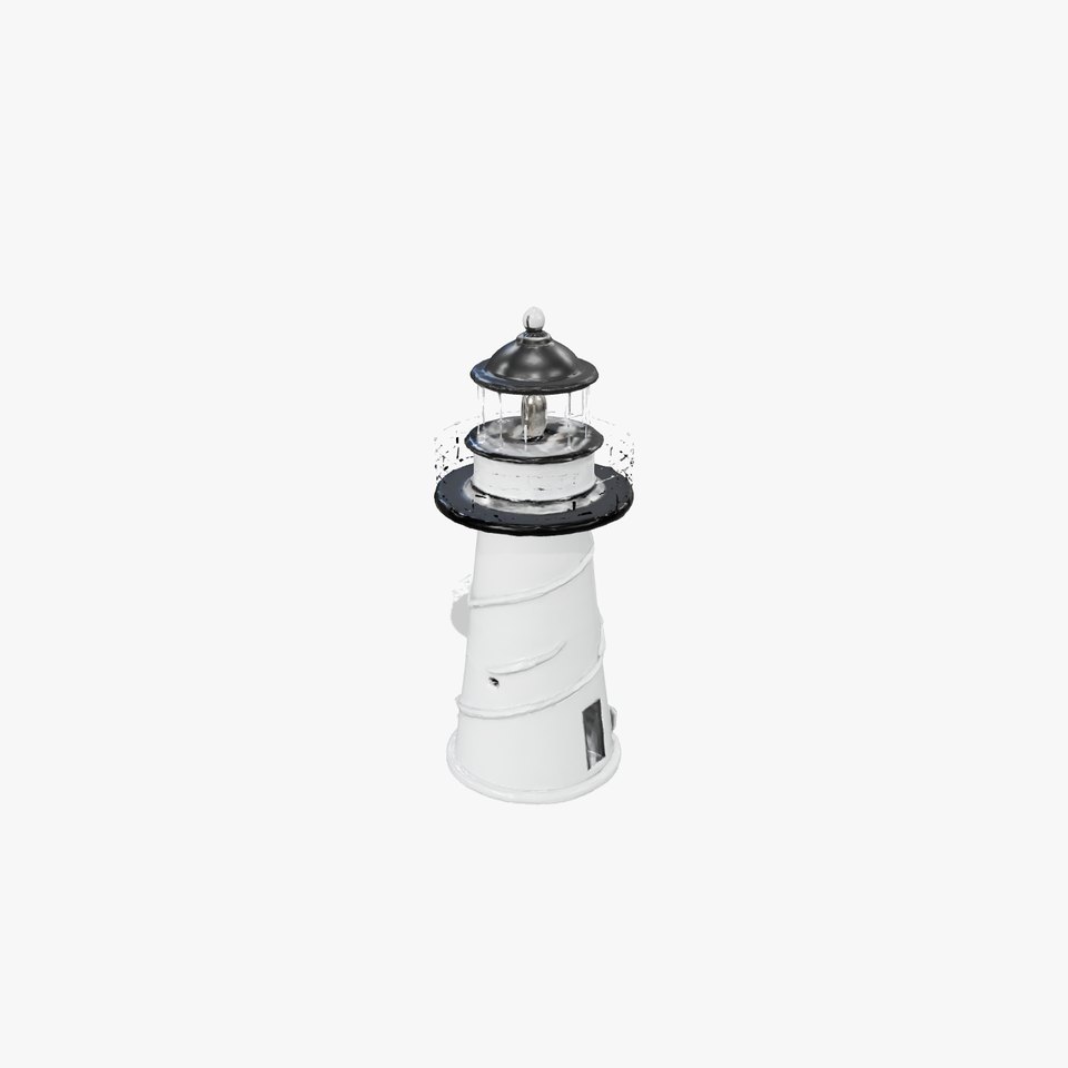 Futuristic Lighthouse Model Pack with Spiraling Design