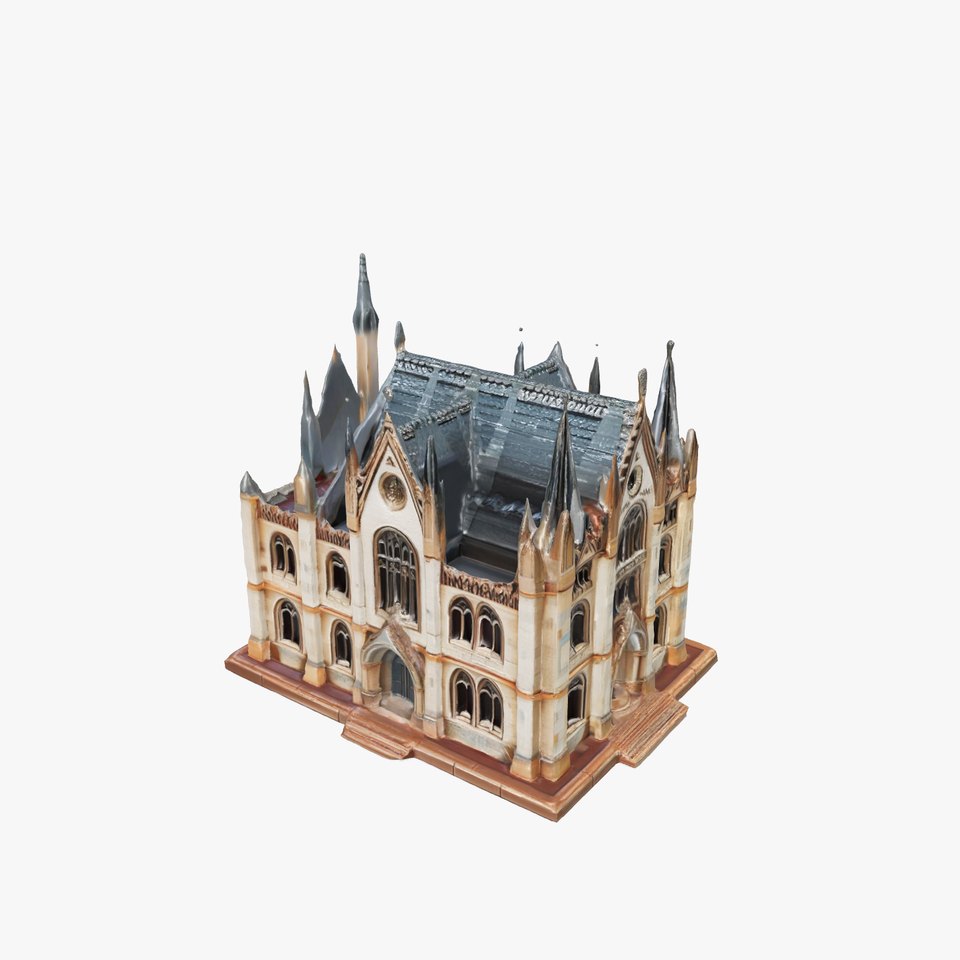 Gothic Cathedral Architecture Model Pack