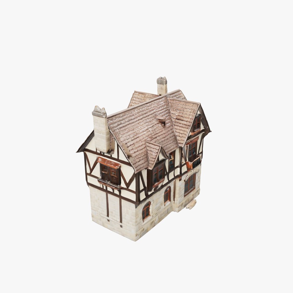 Vintage Tudor House D Model Pack