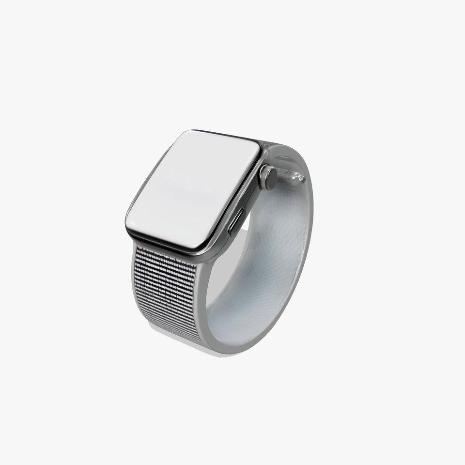 Smartwatch Model Pack with Detailed Strap and Screen Elements