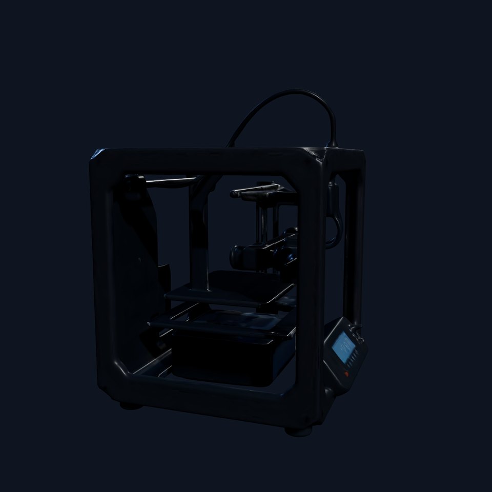 D Printer Model Pack with High Detail and PBR Textures
