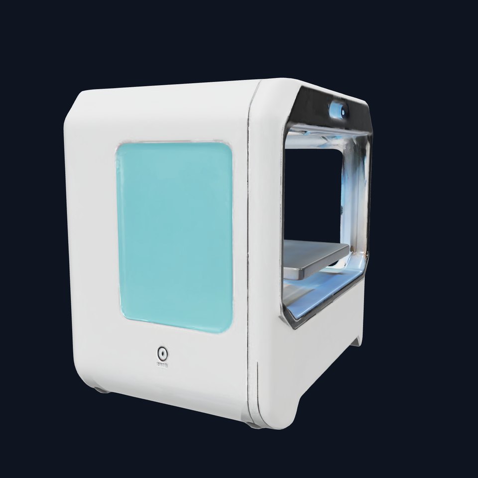 Futuristic D Printer Model Pack