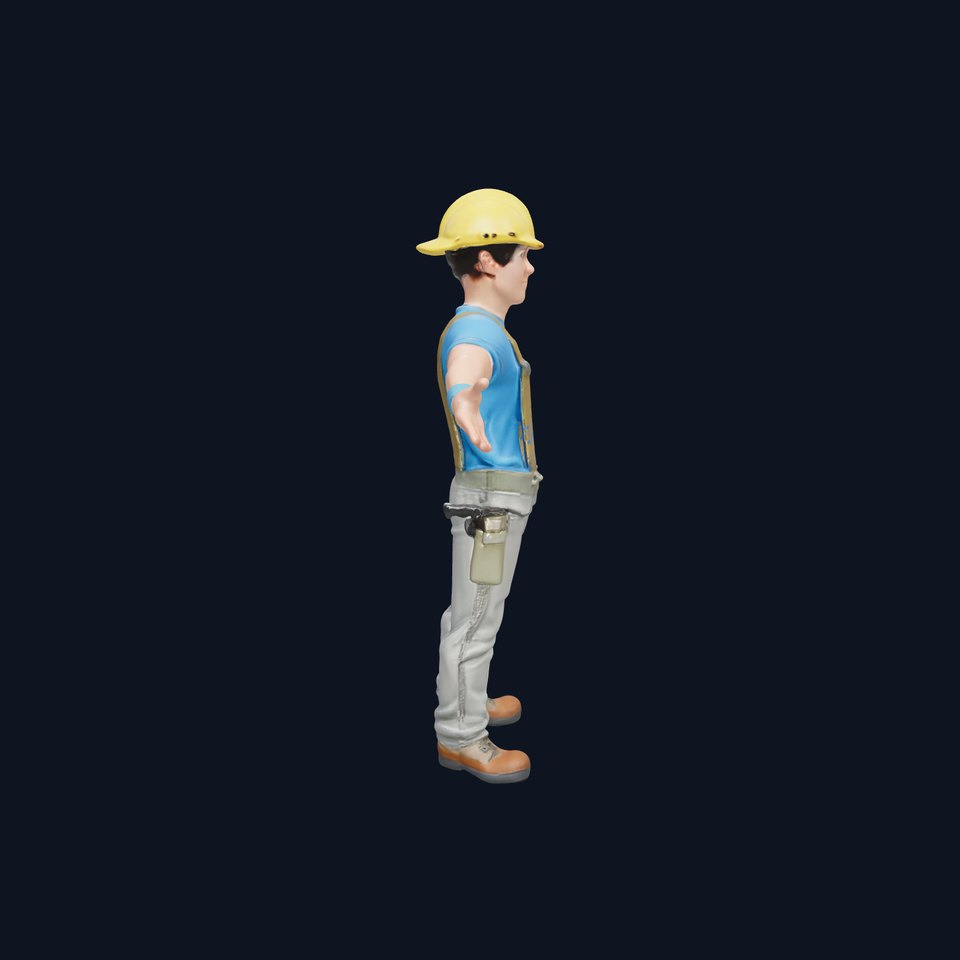 Construction Worker Character D Model Pack