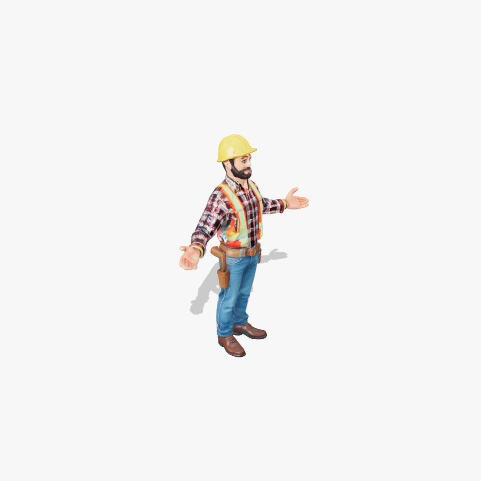 Construction Worker Character Model Pack