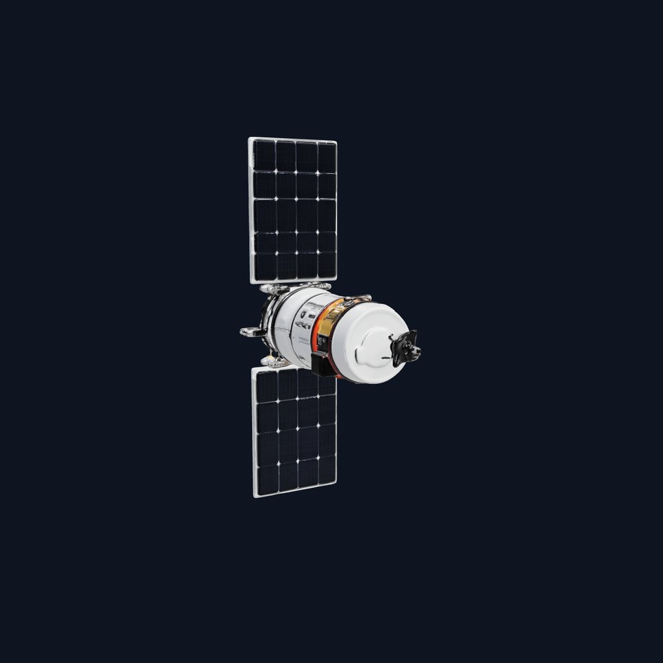 Spacecraft Satellite Model Pack with Detailed Solar Panels