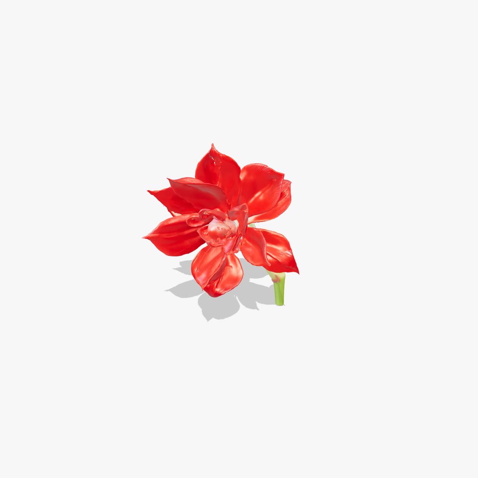 Red Flower Model Pack with Realistic Textures