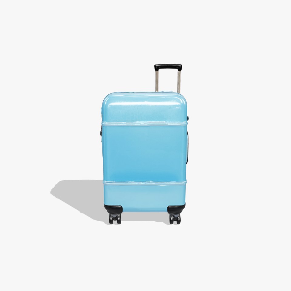 Modern Blue Suitcase D Model Pack