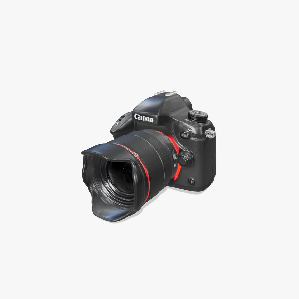 DSLR Camera Model Pack with Detailed Lens and Body
