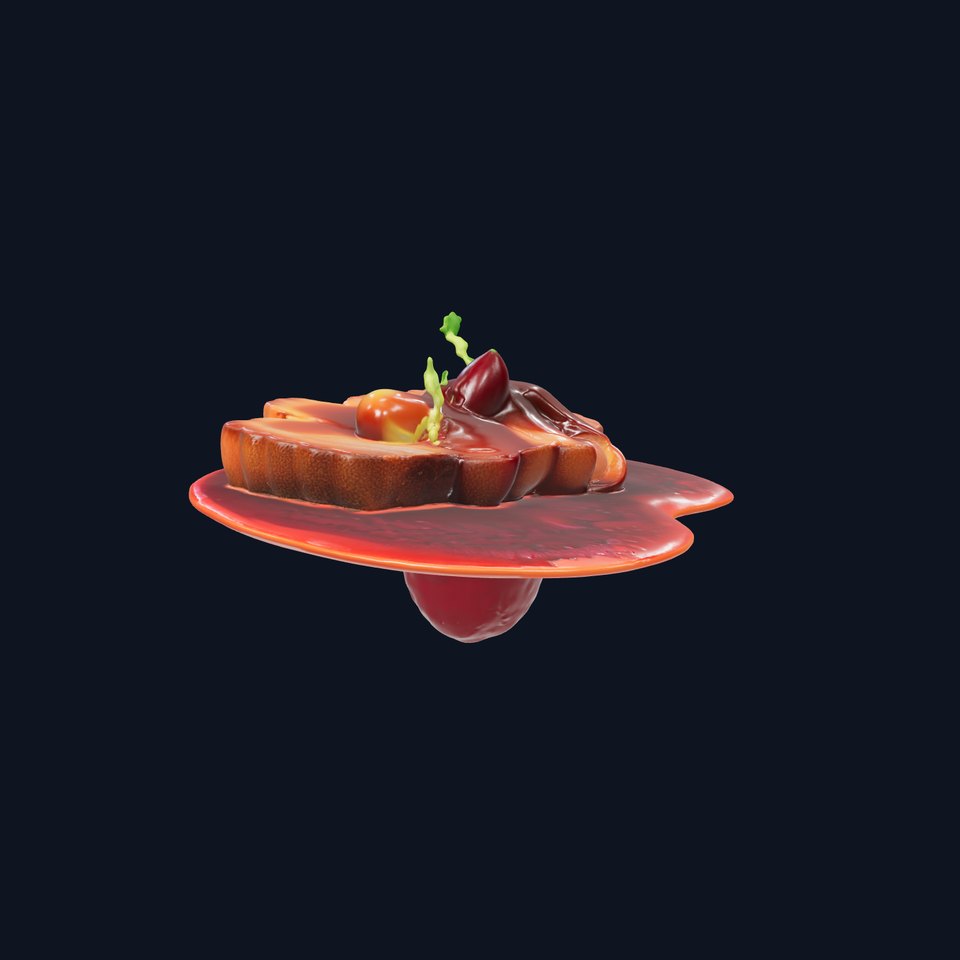 Gourmet Duck Breast Dish Model Pack